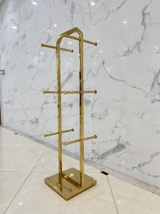 Golden handbag stand JH-133