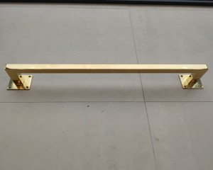 Złoty drążek do ściany wąski 90cm