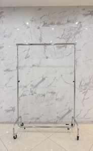 Stojak metalowy srebrny 100cm