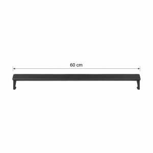 Czarna poprzeczka prosta 60 cm 