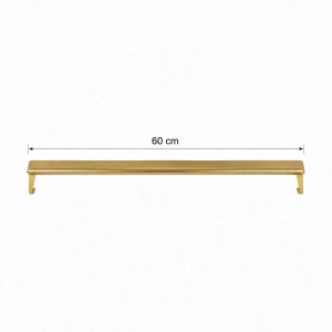 Złota poprzeczka prosta 60cm  