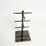 Display stand for glasses shiny graphite 3 pairs 
