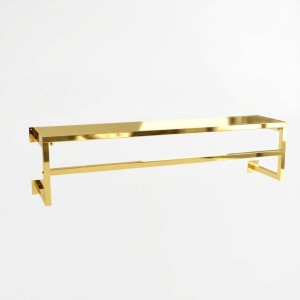 Złota metalowa półka ścienna 100cm