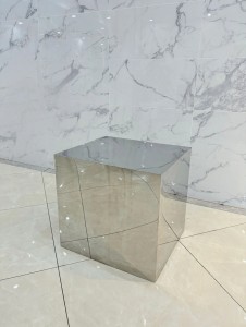 Square Chrome-Plated Display Stand