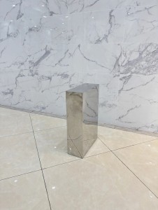 Rectangular Chrome-Plated Display Stand