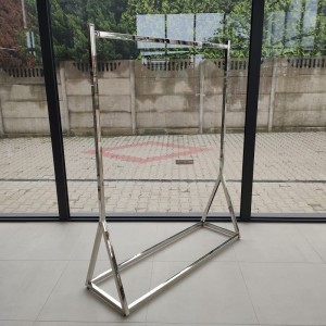 Silver metal rack S4 150cm